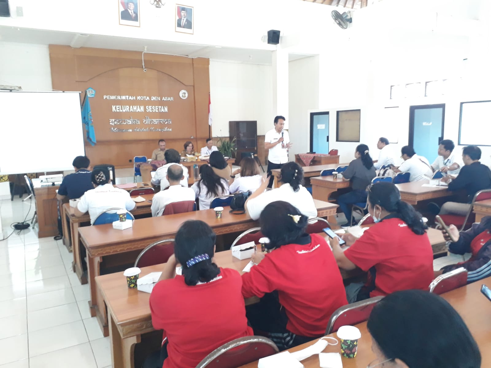 KPA Kota Denpasar ikut serta dalam TKSK menyapa yang dipelopori oleh Dinas Sosial kota denpasar di Kelurahan Sesetan